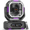 OGERY Tragbarer Campingventilator, 2000 mAh, wiederaufladbarer Ventilator mit LED-Lichtern und 270° Drehgelenk, Fernbedienung, Schüttelkopf, Schreibtischventilator für Zelt, Reisen, Schlafzimmer