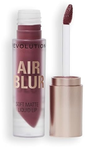 Revolution, Air Blur Matte Liquid Lipstick, Long-Lasting Lip Colour, Face Makeup, Vegan & Cruelty-Free, Black Cherry Cool-Toned Mauve, 3.5ml