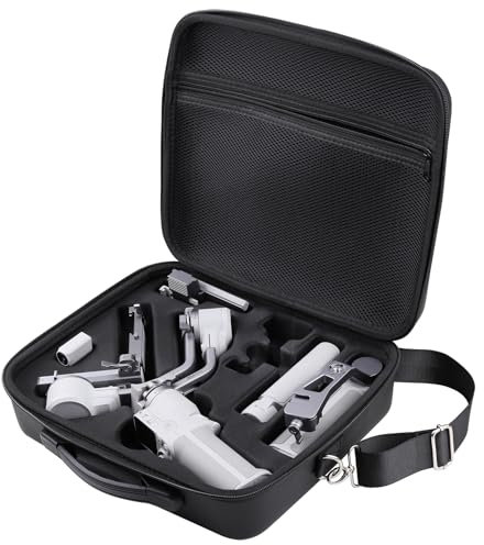 RC GearPro Carrying Case for DJI RS 4 Mini, Portable Shoulderbag Travel Hard Handbag Fits DJI Ronin RS4 Mini Handheld 3-Axis Gimbal Stabilizer