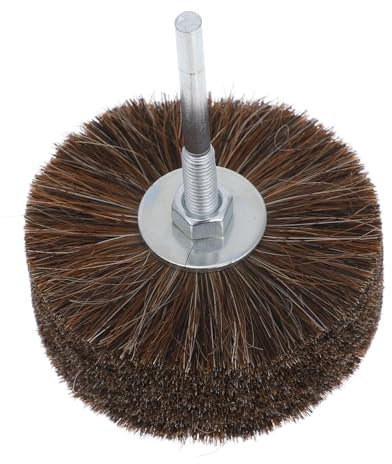 PartyKindom Brosse à Roue En Crin De Cheval Polissage Laine Fartage Balayette Polisseuse De Roue Pour Perceuse