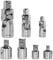 Eagles 3pc Cardan 1/2 1/4 3/8 + 4 adaptateurs réducteurs pour clés à rochet embouts 1/2 3/8 1/4 outils