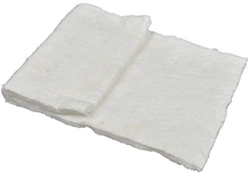 Kesheng Manta de fibra de cerámica de 30 cm x 61 cm de grosor, 10 mm, material de aislamiento térmico