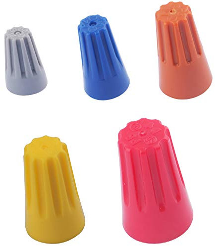 CESFONJER 158 PCS Morsetti di Connessione Automatica, Connettore a Vite con Connessione a Vite per Connessione Filo Elettrico, con Inserto Elastico Twist Nuts Caps Assortimento di Connessione Set