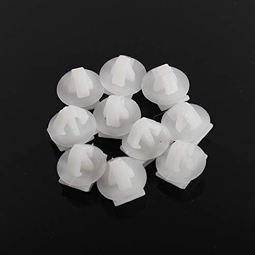Viviance 10Pcs Blanc Extérieur Porte De Fixation Clips pour Peugeot