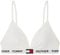 Tommy Hilfiger Women Triangle Cup Bra Stretch, White (PVH Classic White), S
