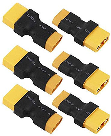 FLY RC 3 Paar XT60 an XT90 Stecker Stecker Buchse Adapter Kompaktleuchte Drahtloser Netzstecker Adapter Anschluss UAV RC Modellauto Flugzeugbatterie