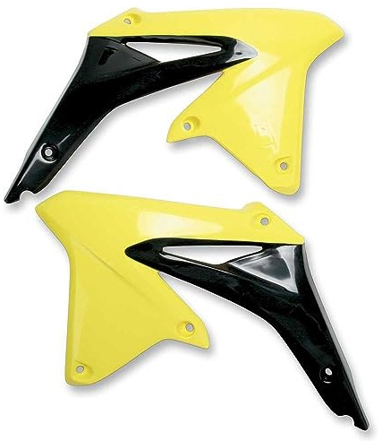ouïes de radiateur ufo jaune/noir suzuki rm-z450