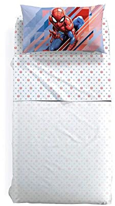 Caleffi Marvel Spiderman Flash Bettwäsche-Set für Einzelbett