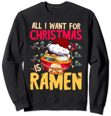 Japan Ramen Ugly Christmas Anime Christmas Sweatshirt