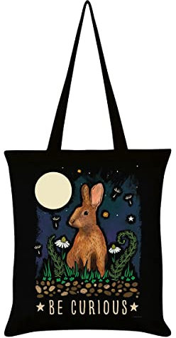 Mystical Roots World of Wonder Be Curious Tote Bag Black 38x42Centimeters