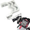 Aluminium Servo Mount Radiation Design kompatibel mit 2075 2075X Servo Silber für Traxxas 1/5 X-Maxx X Maxx 1/6 XRT 7749