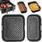 Silicone Air Fryer Liners, Food Grade Two Size Dual Air Fryer Liners Compatible with Tefal Easy Fry 8.3L, Lakeland Air Fryer 8L, Tower T17099 5.2L/3.3L and Salter EK5729 Dual Drawer 5.5L/3.5L