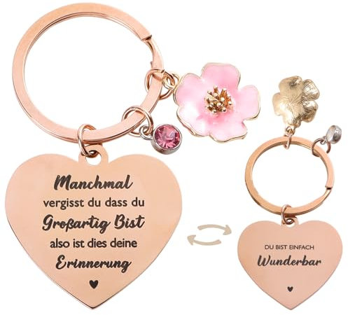 GEBETTER Geschenk für Frauen Manchmal vergisst du dass du großartig bist Schlüsselanhänger inspirierend schlüsselband Geburtstagsgeschenk für Freundin Mama Schwester Kollegin Ehefrau und Mutter