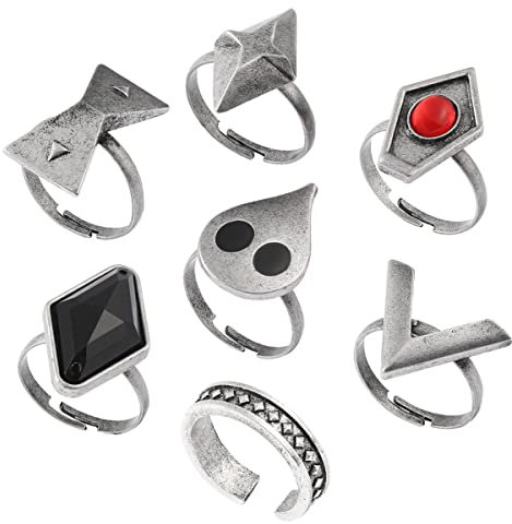 Genshin Impact Metallringe Einstellbare Öffnung Metallringe für Figuren Anime Ringe Cosplay HU Tao