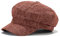 JFAN Classic lässige Ballonmütze für Damen Schirmmütze Kappe Barett mit Glencheck Karo Muster Maler Mütz Bakerboy Schiebermütze Newsboy Cap Cabbie,Burgunderrot