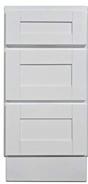 White 15 Vanity Bathroom Elegant Modern Shaker Door Cabinet Drawer Single Sink Base Bath Wall Faucet Vessel Vanities Kitchen Birch Wood Hardwood 15 W x 31.5 H x 21 D of Set