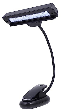 TOYANDONA Battery Operated Led Clip Reading Light Table Lamp for Studying Eye Protection Music Stand Light
