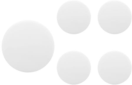 maxtachi 5 PCS Door Stopper, 1.57 inch Self Adhesive Door Handle Guard Stopper, Silicone Door Handle Stopper, Round Wall Cushion Set, Door Handle Bumper Pads for Wall, Fridge and Cabinets