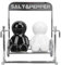 2Pcs Spice Jars, Pepper Salt Shaker Set in Swinging People Design, Ideal for Dining Tables, Adding a Unique Touch and Enhancing Mealtime Enjoyment