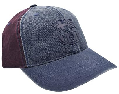 FC Barcelona Barça Aged Navy Cap mit Lizenz, Erwachsenengröße, verstellbar