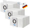 3 Stück Staubsaugerbeutel für Ecovacs Deebot X1 Omni / X1 e Omni / T20 Omni Absaugstation Filtertüten Ersatz Beutel Zubehör Staubbeutel Grosse Kapazität Ersatzbeutel