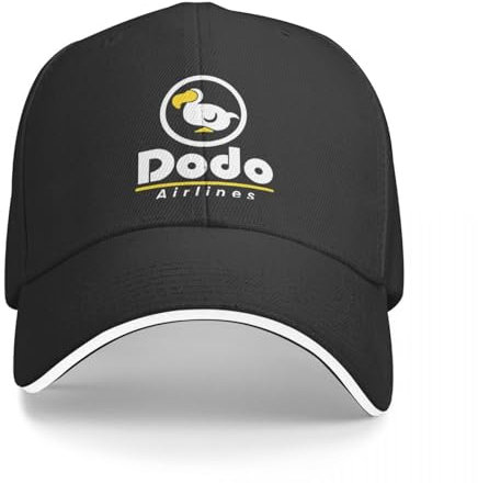 Dodo Airlines Animal Game Windproof Cap Sonnenblende Hip Hop Caps Cowboyhut Peaked Hats, für alle Jahreszeiten