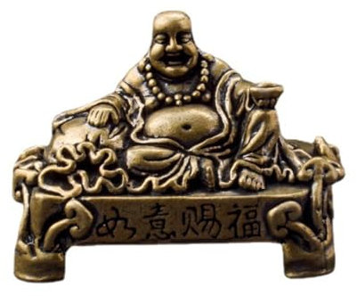 ESTINTENG Pure Bronze Make Old Santhest Magisha Haus Schaukel Büro Desktop Dekoration Ornamente - Maitreya Buddha
