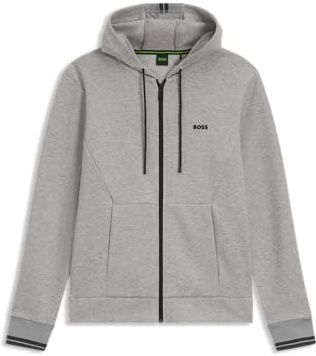 BOSS Men's Fz Hoodie Zone Sweatshirt, 042Black, 5XL