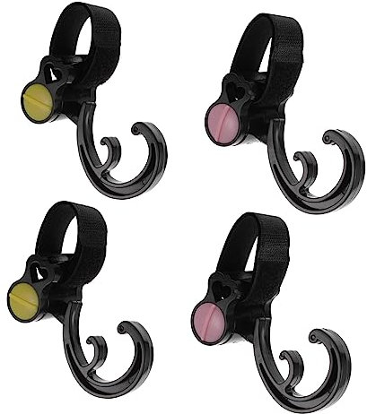 TOYANDONA 4stücke Drehbare Babyschirmwagen-haken Multifunktionale Kinderwagen-hänger Für Einkäufe Wickeltaschen Und Mehr Einfach Zu Montieren Und Wiederverwendbar Für Kinderwagen Und