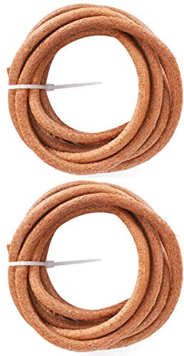 2 Stück Nähmaschinen-Riemen-Ersatz, Nähmaschinen-Leder-Antriebsriemen mit Haken, Nähmaschinen-Zubehör für Zuhause