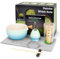 7PCS Kit de Ceremonia Japonesa de Matcha, Cuchara de Bambú, Cuchara de Bambú, Soporte para Batidor, Set de Regalo de Matcha para la Ceremonia del Té, Beber (Azul Degradado)