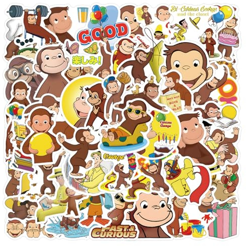 61 calcomanías de vinilo impermeables para botella de agua, laptop, motocicleta, monopatín, teléfono para adultos, para fiesta de cumpleaños, suministros decorativos, 61 unidades