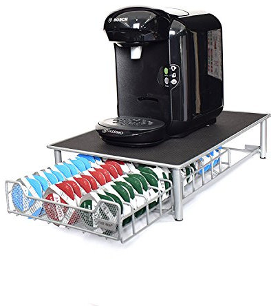 Ever Rich Tassimo Pod Holder | T-Disc Coffee Capsules | Bosch Tassimo Stand & Pod Storage Drawer | Anti-Vibration Design