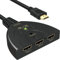 HDMI Switch 4k, GANA Switch HDMI Sélecteur 3-Port Switcher HDMI Splitter, Câble Commutateur Hdmi Prend en Charge 4K/1080P/3D pour Xbox PS3 PS4 Roku Fire TV Blue-Ray DVD Player(3 Entrées 1 Sortie)