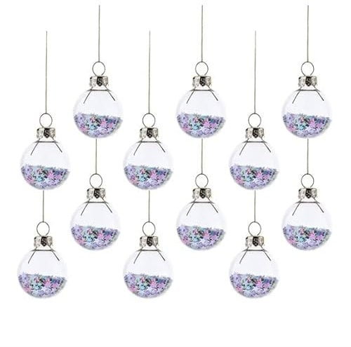 Sass & Belle Pastel Stars Mini Baubles - Set of 12