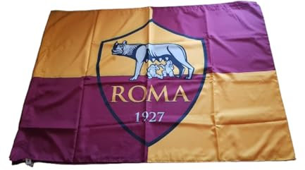 Sfiziosa Bandiera Stadio Magica Tifoso giallorosso 100x140 cm Ultras Materiale Poliestere