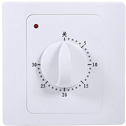 VIFER Zeitschaltuhr – 220 V, 10 A, 30 Minuten, Countdown, elektrischer Timer, digital, Zeit, Kontrollschalter, Zeitschaltuhr