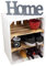 2er Set Nachttisch Abstelltisch Nachtschrank Nachtkommode Beistelltisch Bücherregal Schuhregal ca 30x40x55cm Regalkiste Flaschenablage Weinregal Apfelkiste / Weinkiste (WEISS/FLAM DOPPELT QUER FLAM)