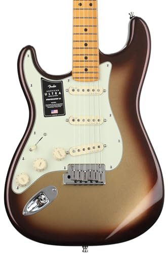 Fender American Ultra Lefthand MN Mocha Burst - E-Gitarre für Linkshänder