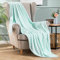 MIULEE Kuscheldecke Fleecedecke Flanell Decke Einfarbig Wohndecken Couchdecke Flauschig Überwurf Mikrofaser Tagesdecke Sofadecke Blanket Für Bett Sofa Schlafzimmer Büro 60x80Inch 150x200cm Hellblau