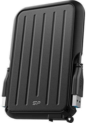 Silicon Power 2TB Game Drive Externe Festplatte A66, kompatibel mit PS5, PS4, Xbox One, PC und Mac, Schwarz