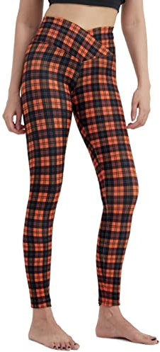 sissycos Halloween Leggings für Damen, gestreifte Skinny 3D Druck Bunte Drucken Freizeithosen, Hose für Party