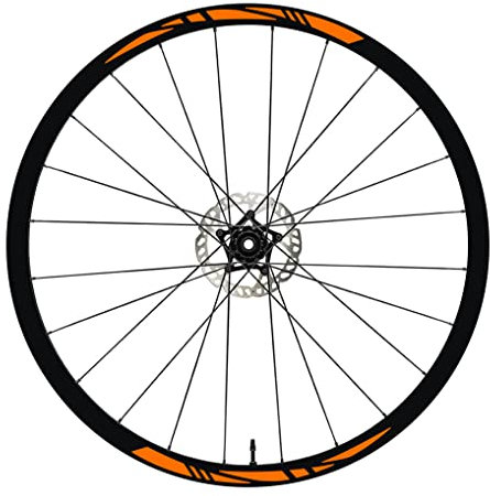 DualColorStampe Aufkleber Felgen Fahrrad 26 Zoll - 27,5 Zoll - 28-29 Zoll Rad MTB Bike Sticker Felgen MTB B0007 (28-29 Zoll, Orange 35)