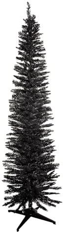 Samuel ALEXANDER 7ft (210cm) Black Pencil Pine Christmas Tree with 401 Tips