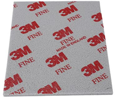 3 M Soft Pads, 1 pezzo, spugna abrasiva, tampone abrasivo, levigatura e lucidatura, levigatura a umido o a secco, tamponi in schiuma, lavabili e riutilizzabili (Fine)