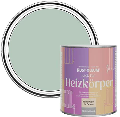 Rust-Oleum Green Heat Resistant Radiator Paint in Satin Finish - Leaplish 750ml