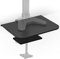 Duronic Desk Mount Reinforcement Plate DMSC1, Monitor Arm Bracket for C-Clamp Installation, Protects and Reinforces Thin Fragile Table Top Desktop, Solid Steel Support Plates - Black