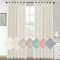 Lanqinglv 2er Set Sheer Voile Vorhänge Elfenbein Weiß Schlaufen Gardinen Halbtransparent Leinenvorhang Leinenoptik Lichtdurchlässig Vorhänge für Schlafzimmer Bauernhaus Wohnzimmer - 132cm(B)x274cm(H)
