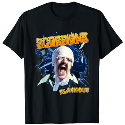 Offizielle Scorpions T-Shirt, Schwarz, Unisex, Kurzarm, S, EU 41/15, Klassisch, Musik, Scorpions-Fans
