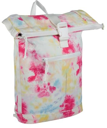 New Rebels Unisex Wasserabweisender Rolltop-Rucksack – 21l Rolltop-Backpack mit 15,6-Zoll-Laptopfach – Reiserucksack mit Klickverschluss – Rucksack mit Vordertasche – flexible Aufbewahrung